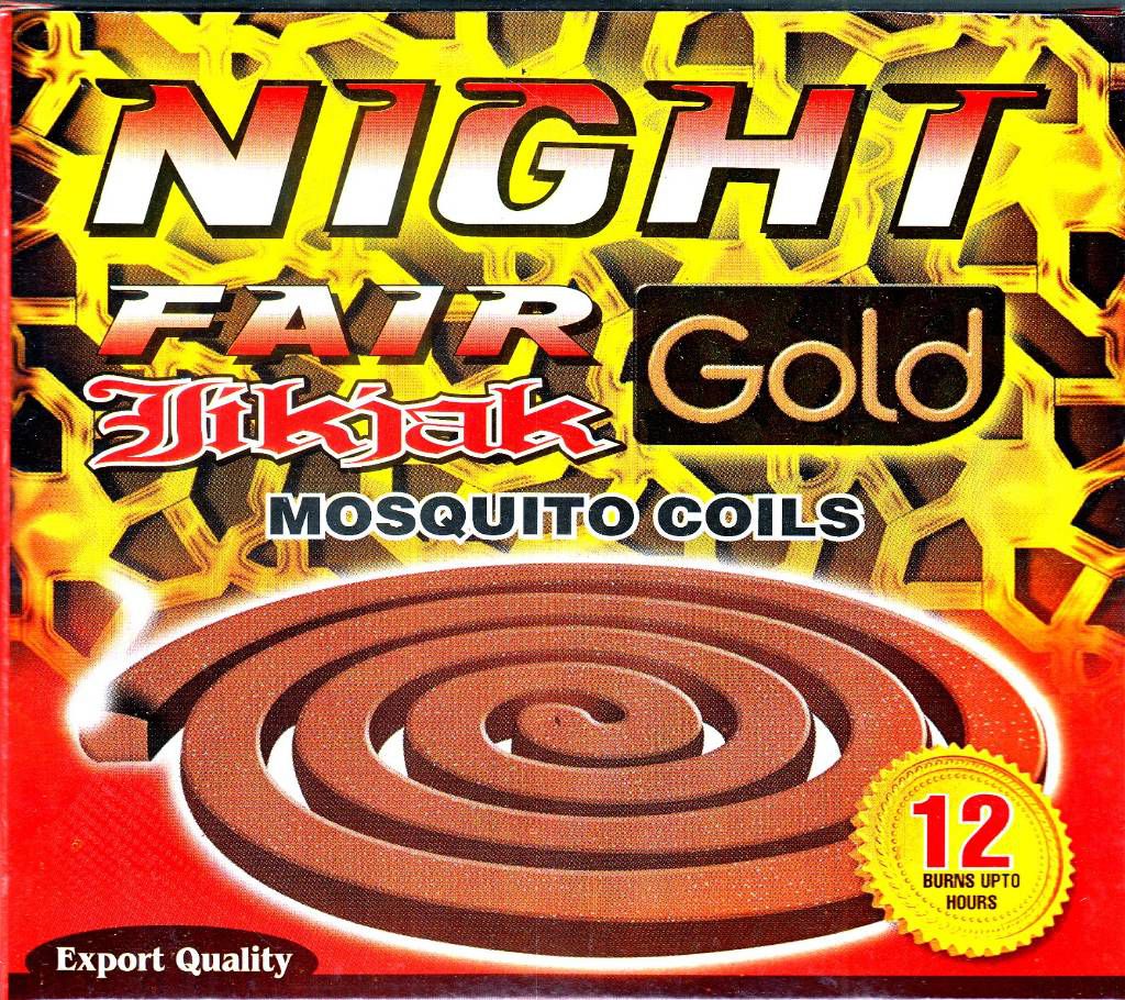 Night Fair JIKJAK GOLD Mosquito Coil - 3 Packet