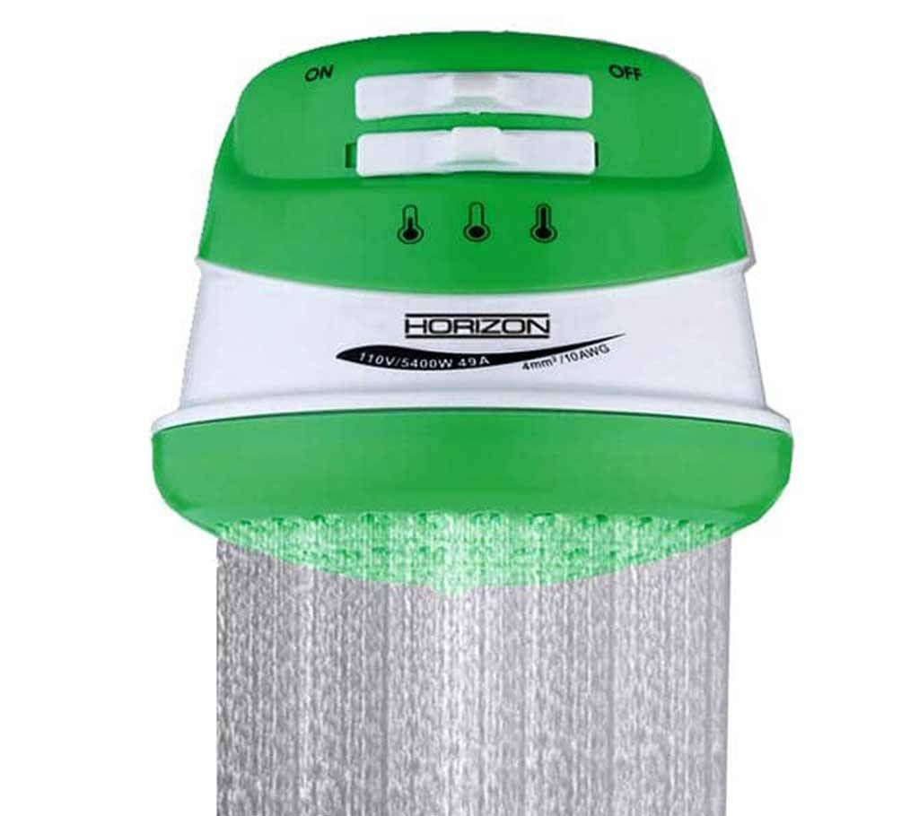 Instant Electric Hot Water Shower-green and white color