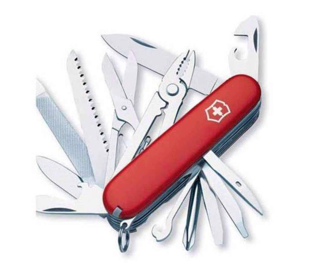 12 in 1 Multifunction Army Knife (red&Silver)