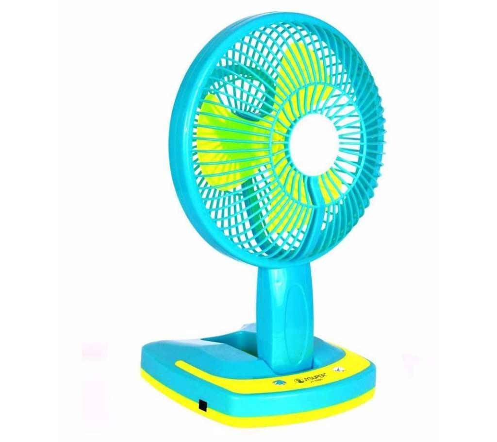 Rechargeable folding fan with LED light
