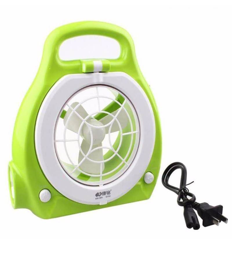 rechargeable emergency light and fan
