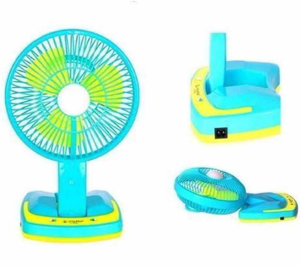 Rechargeable light and fan