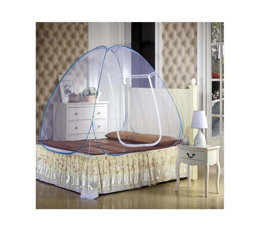 Folding Smart Mosquito Net (Queen Size Bed)