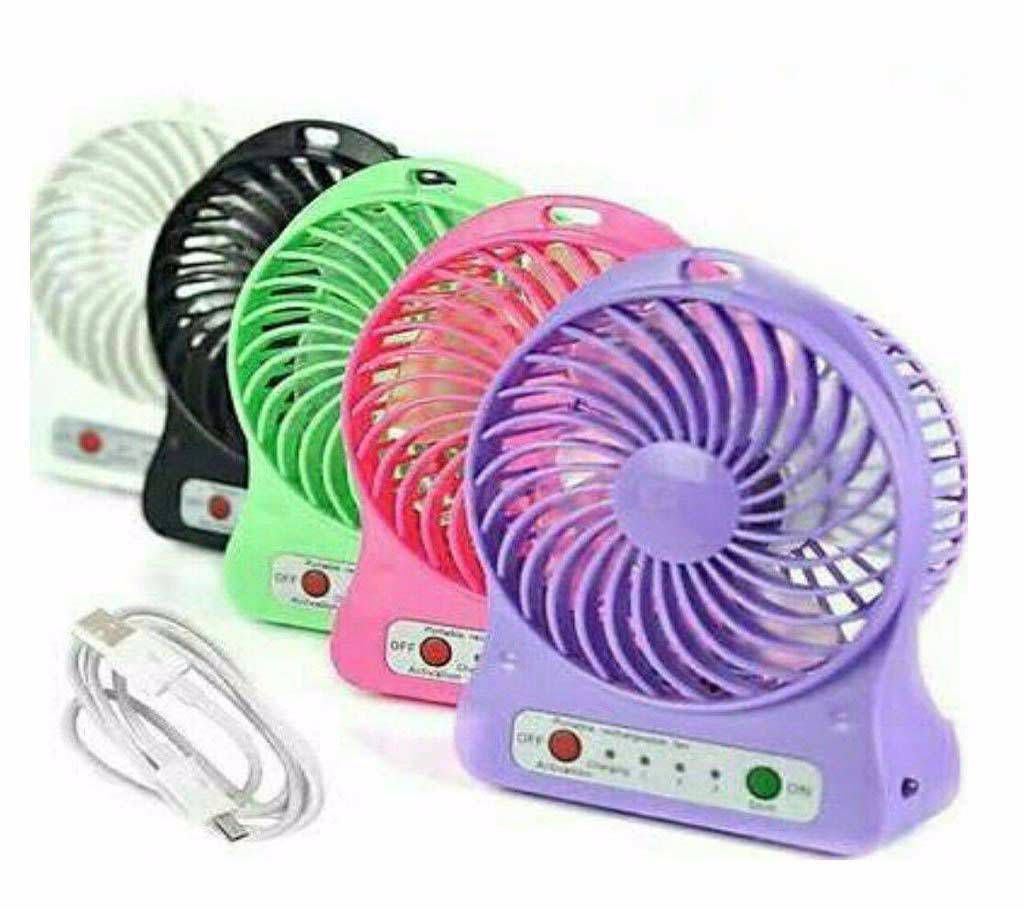 Rechargeable USB fan and power