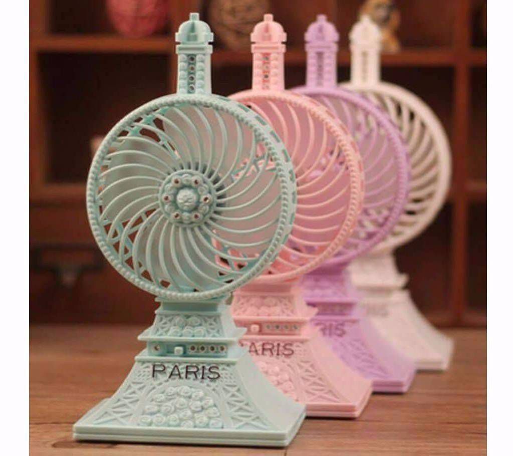 USB Paris Rechargeable Mini Tower Fan