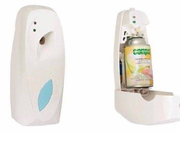 Automatic room spray with dispenser