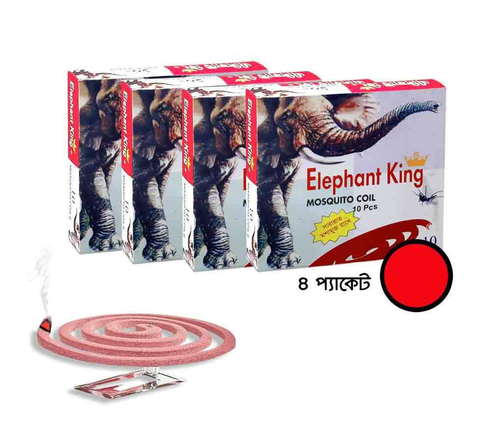 Elephant King Mosquito Coil  (4 packets ,  40 pieces)