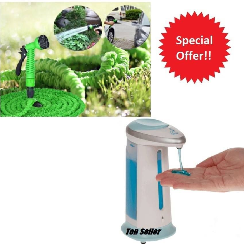 Hose Pipe+Sensor Soap Dispenser combo Offer