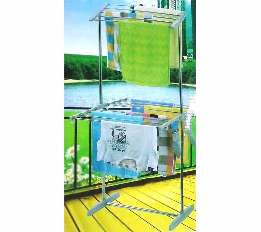 Multifunctional mobile folding cloth dryer stand