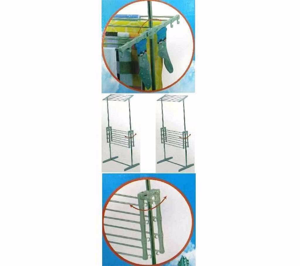 Multifunctional mobile folding cloth dryer stand