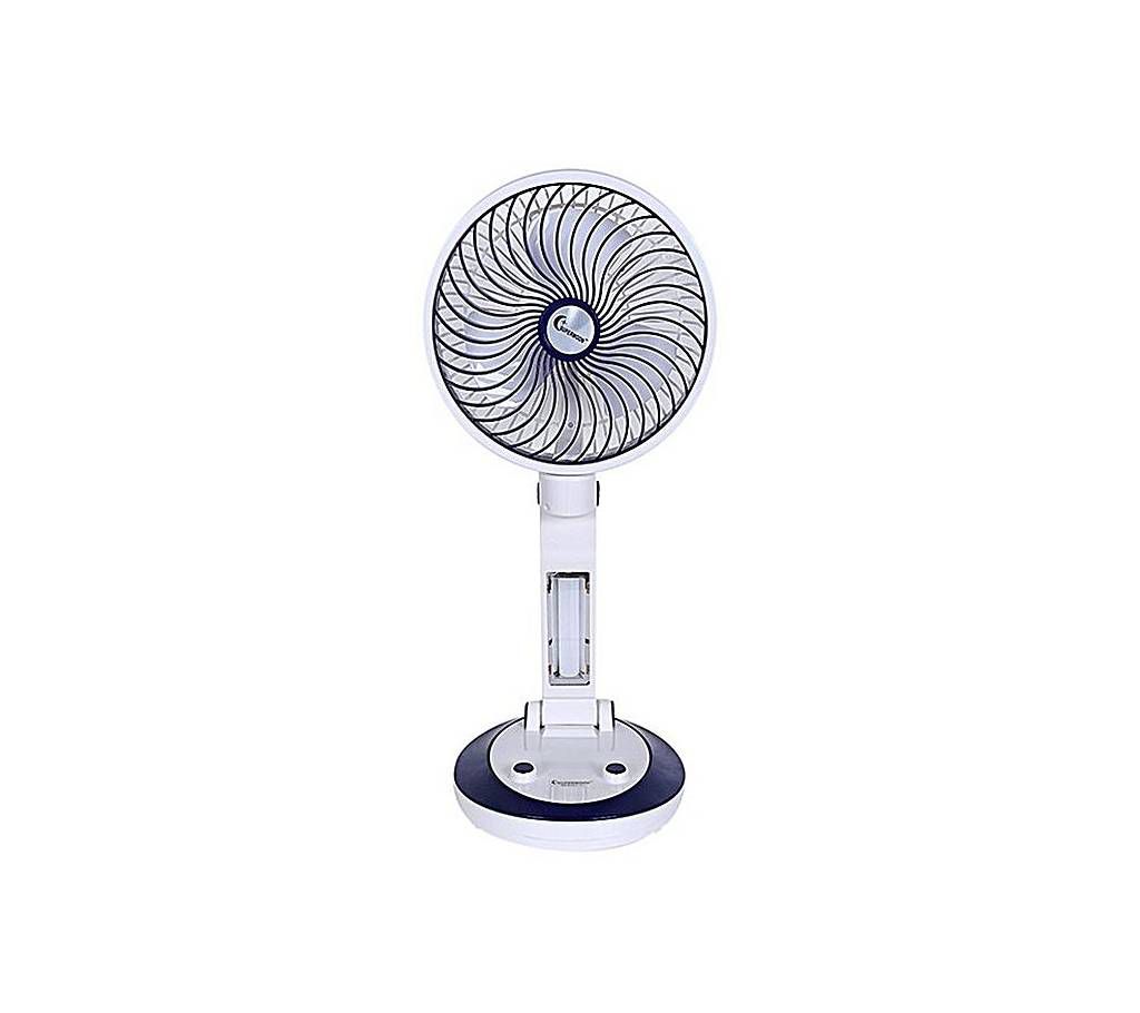Supermoon Rechargeable Folding Table Fan with Light