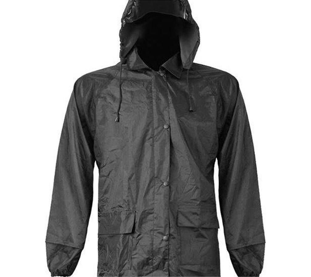 Black Waterproof Raincoat