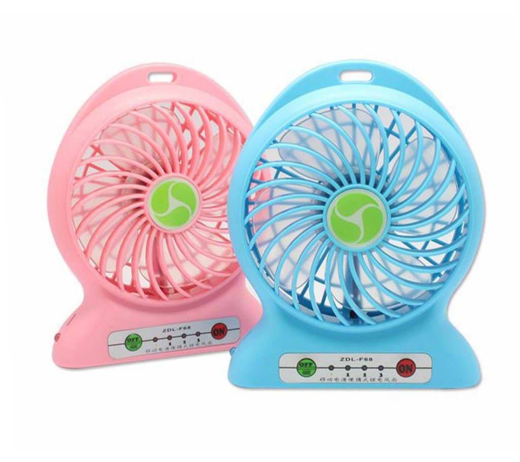Rechargeable fan with power bank