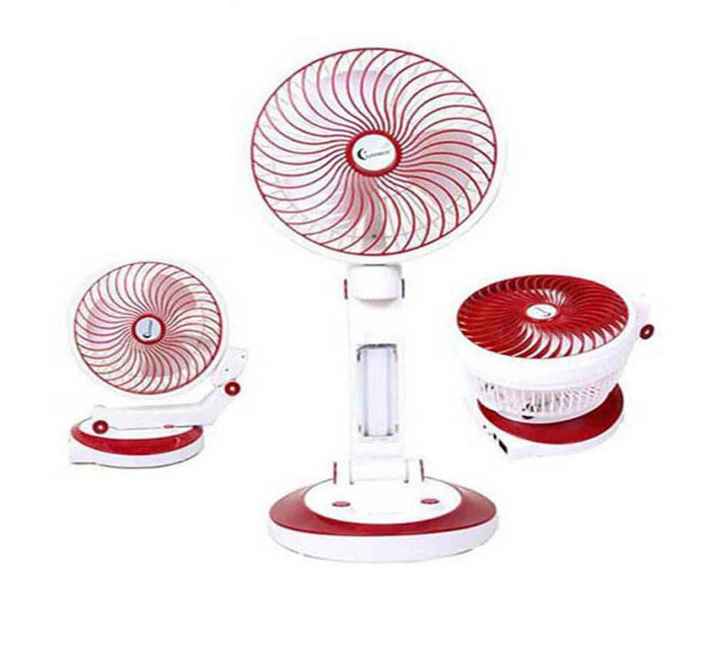 High quality rechargeable table fan with light