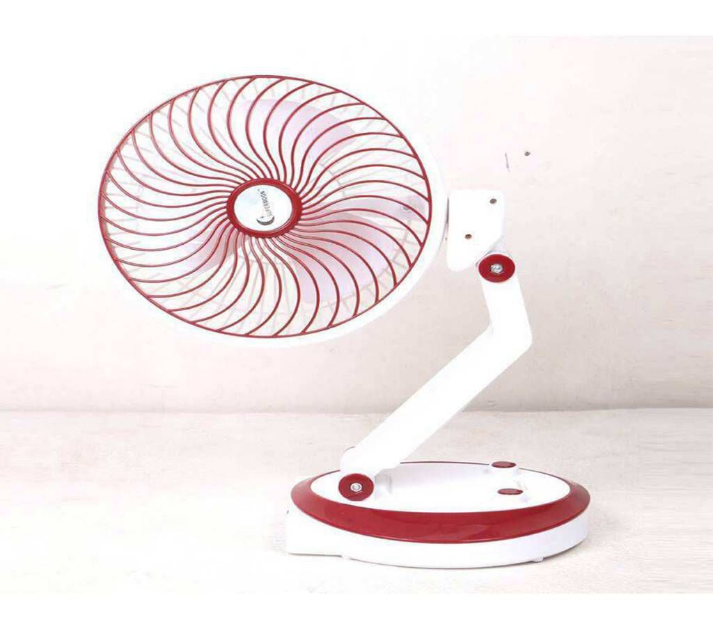 High quality rechargeable table fan with light