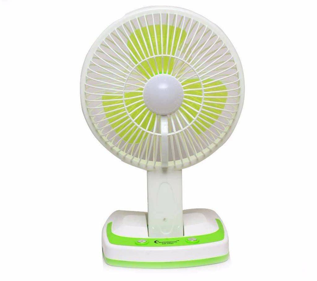 Rechargeable fan with LED Light