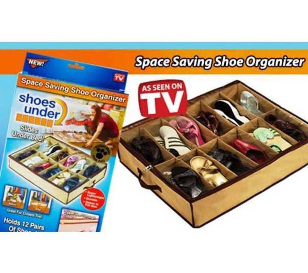 Space Saving Shoes Wack - Brown