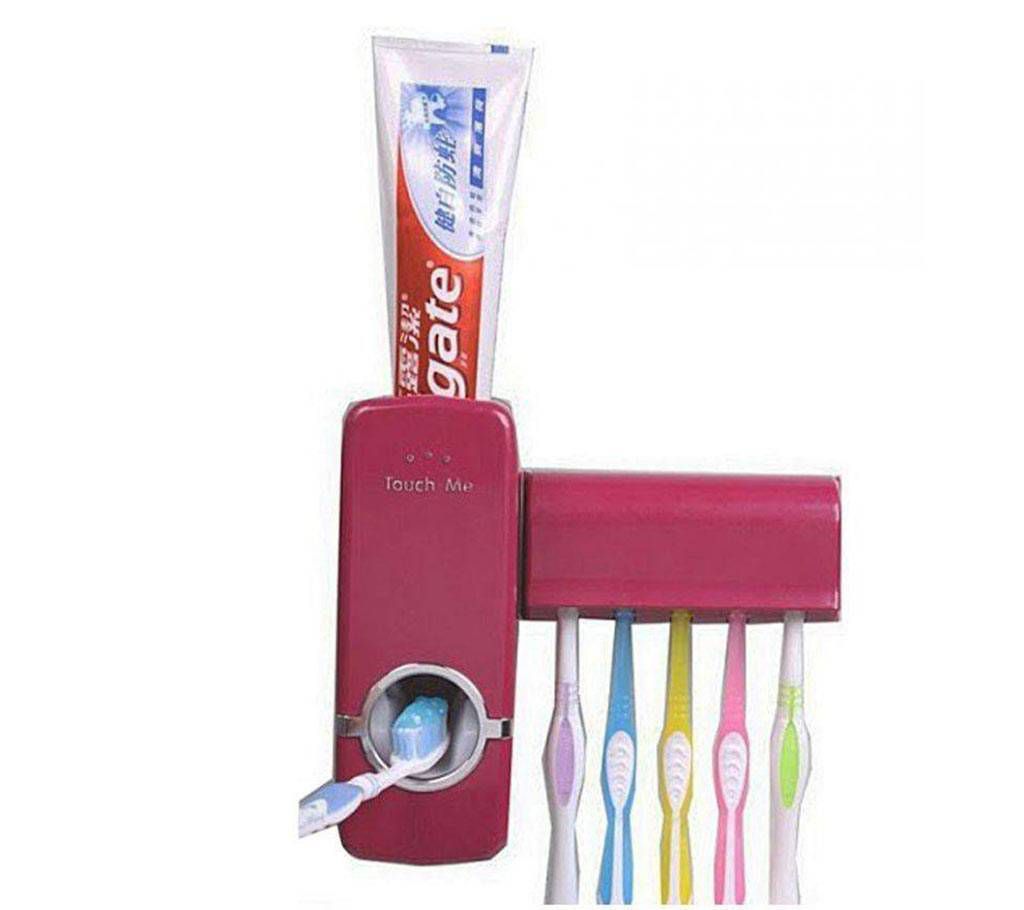 Touch Me Toothpaste Dispenser & Toothbrush Holder