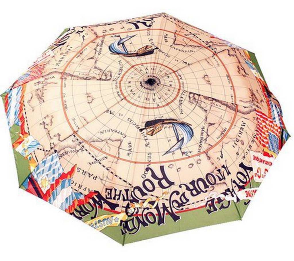 world map umbrella