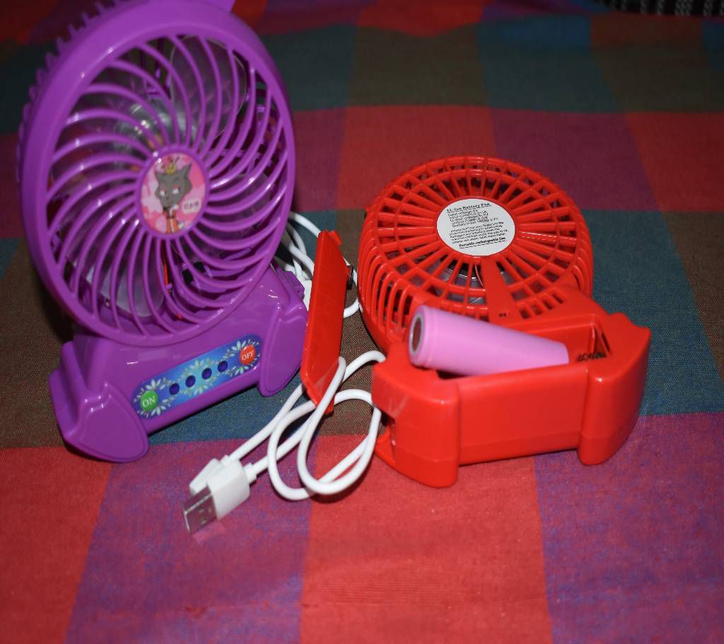 Rechargeable Mini Fan/Power Bank/Mini Light.