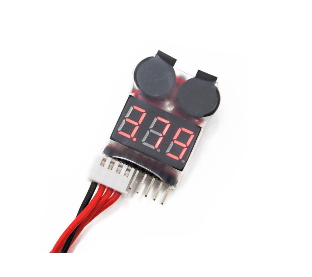 1-8S Lipo Battery Voltage Tester With Buzzer Alarm