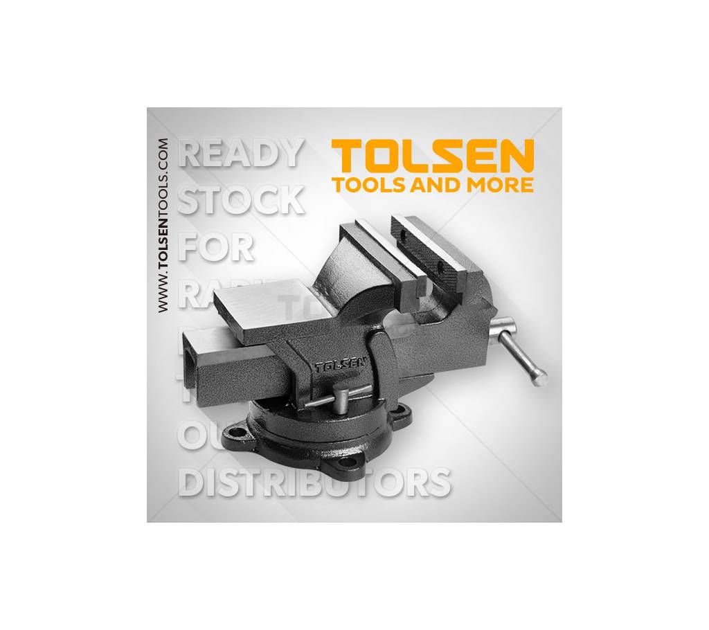 Tolsen Swivel Base Bench Vice 4 inch 100mm with anvil 10103