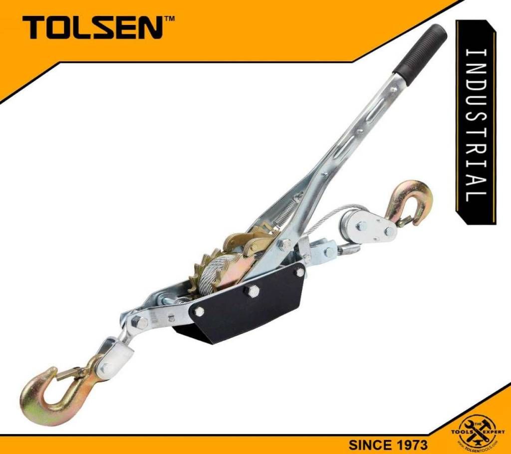 TOLSEN Hand Cable Puller with 2 Hooks Double Rachet Wheels 2 Ton 62442
