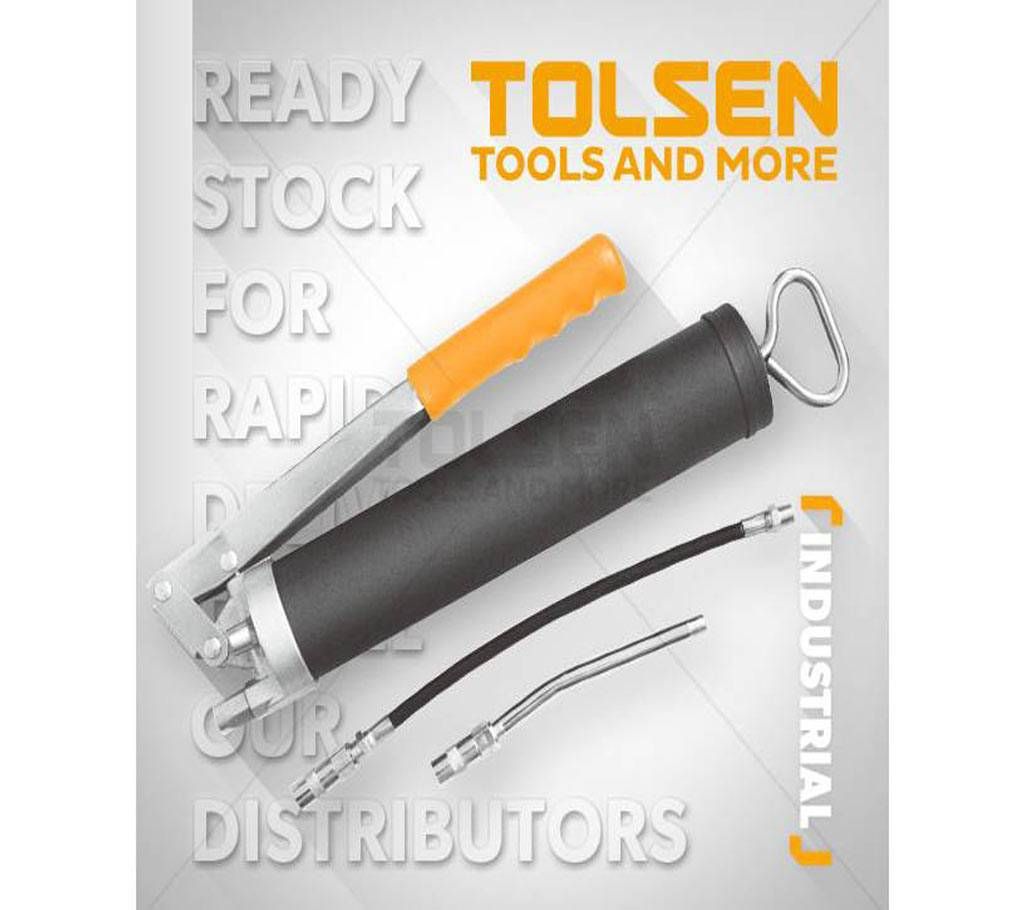 Tolsen Manual Hand Lever Lubrication Grease Gun with Connectors /65200