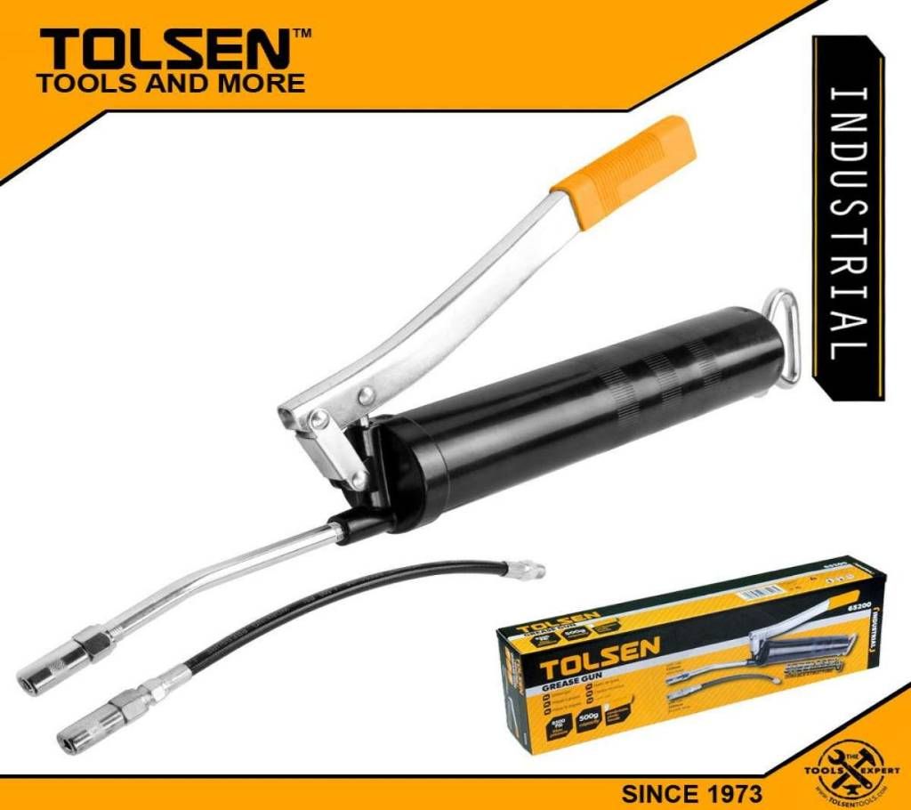 TOLSEN Industrial Multi-Function Grease Gun (500g - 8500PSI) with Connector Hand Lever 65200