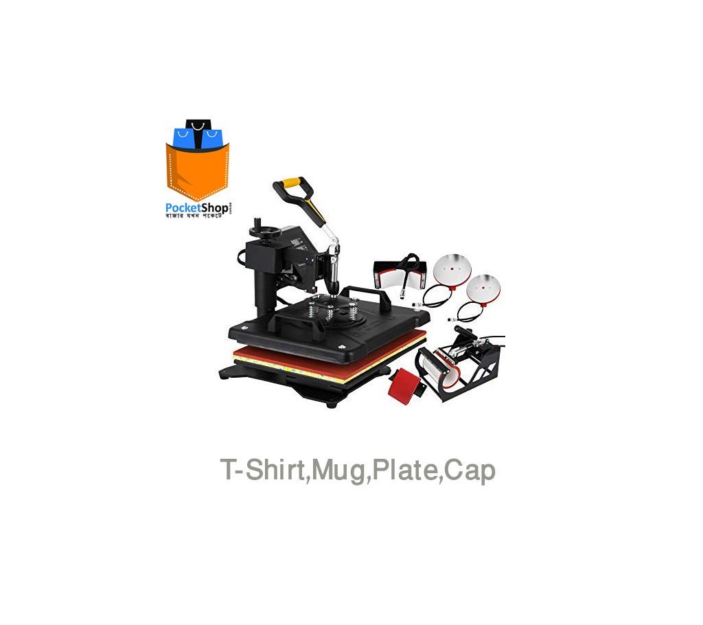 Combo 5-in-1 Multi Functional Heat Press Machine