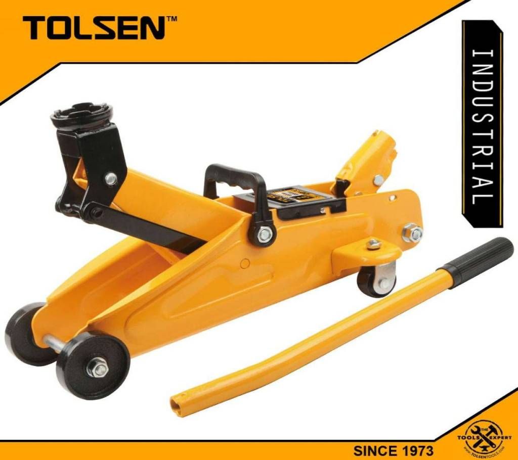 Tolsen Industrial Steel Hydraulic Trolley Jack (3Tons) Crocodile Jack 65463