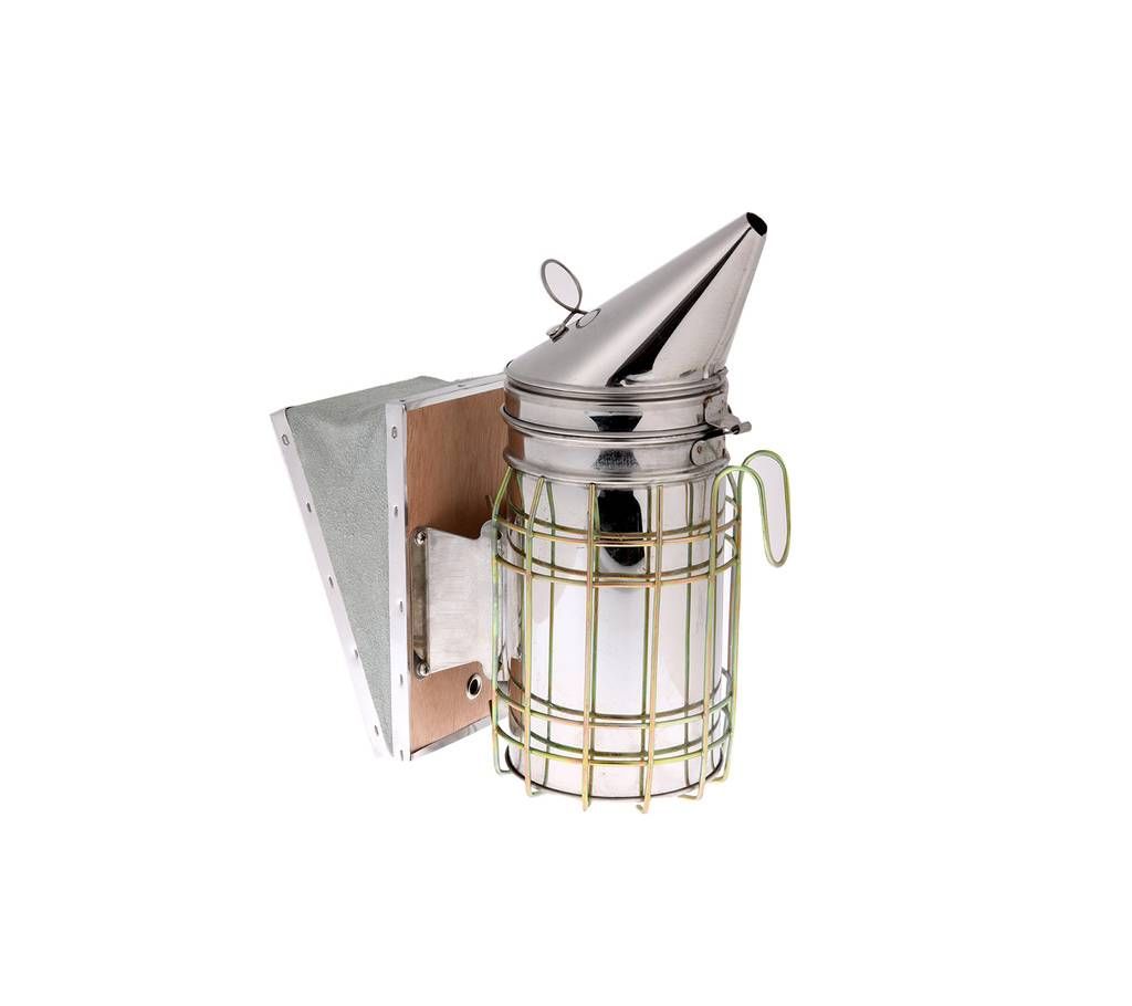Stainless Steel Bee Keeping Smoker Bee Hive Smoker Transmitter With Heat Shield Protection Beekeeping Equipment tool