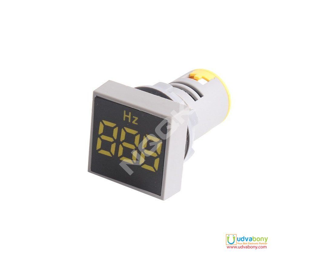 Frequency Table Meter 22mm Square Mini LED Indicator Light Lamp