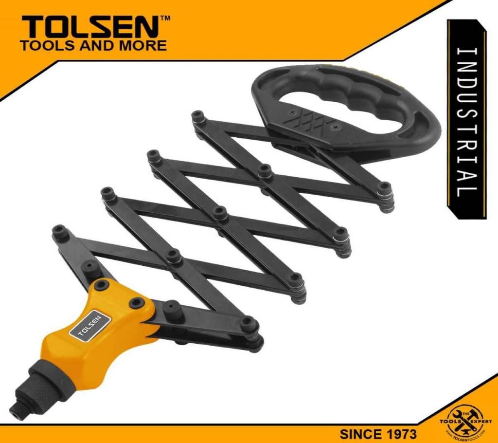 TOLSEN Heavy Duty Folding Hand Riveter (10-32") Industrial Series 43100
