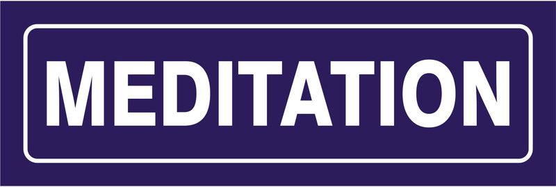 signEver Meditation Sign Board For Medical College Clinic Hospital college Multi-color (30 x 10 cm) Emergency Sign
