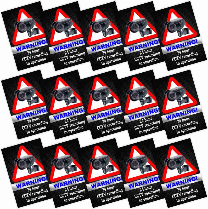KREEPO WARNING! 24 hour CCTV recording in operation Emergency Sign