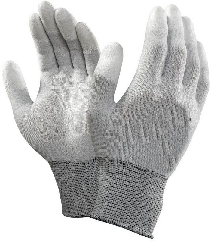 TECHOMANIA ESD HAND GLOVES USE PHONE TOUCH SCREEN AND WASHABLE GLOVES Nylon Safety Gloves  (2)