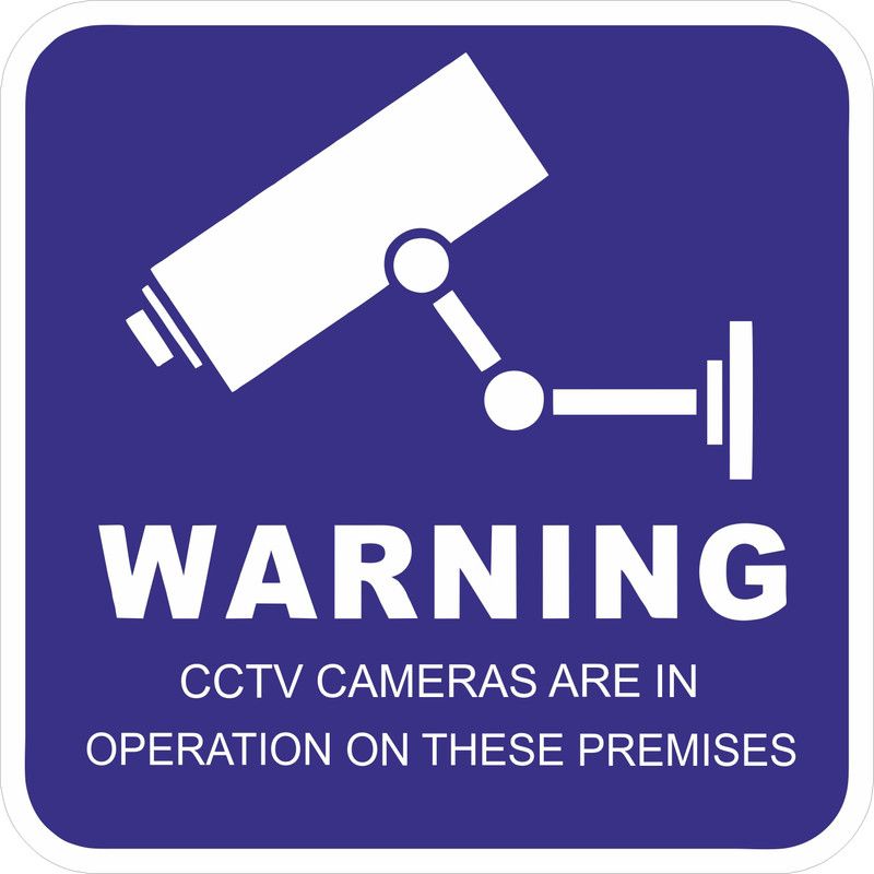 signEver warning Cctv cameras are in operation in these premises Sign Board For bank company office shopping mall shops Security Information Vinyl Signage Emergency Sign