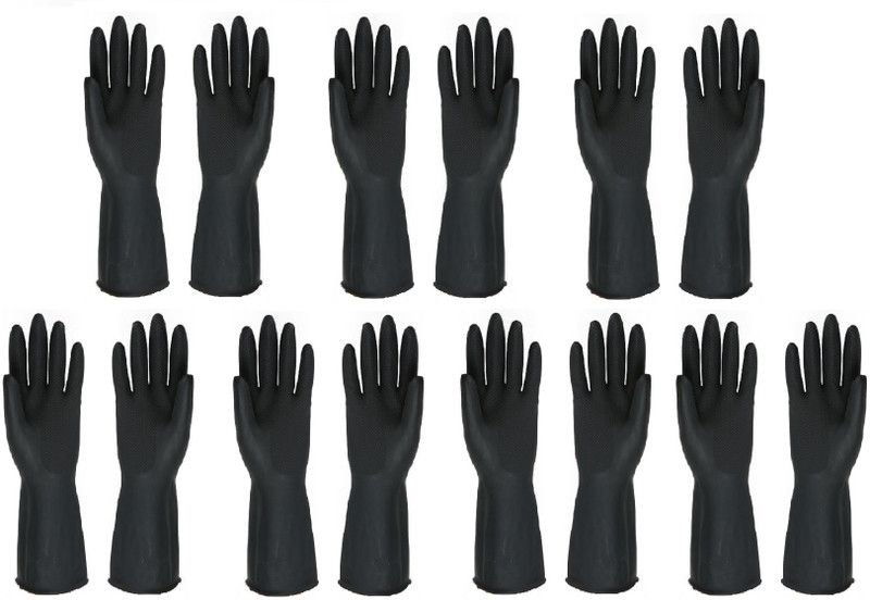 SKY VOGUE IG-FREE-BK7 Latex, Rubber Safety Gloves  (14)