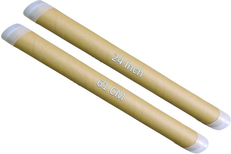 Aurora Industries Corrugated Cardboard 24 Inch / 61 CM Cardboard Mailing Tubes with Cap, For shipping upto 60 CM Document Packaging Box  (Pack of 2 Brown)