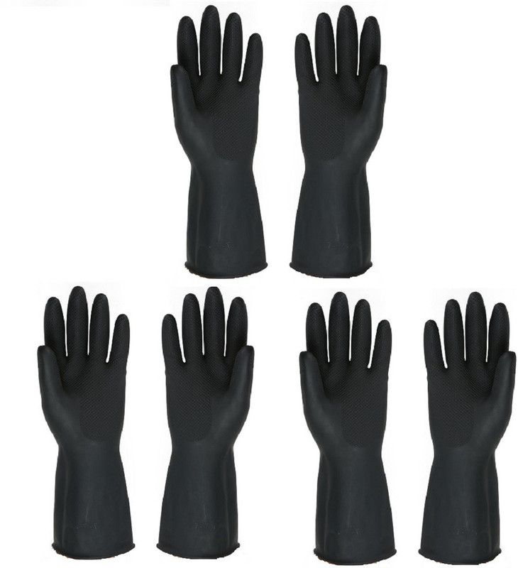 SKY VOGUE IG-L-BK3 Latex, Rubber Safety Gloves  (6)