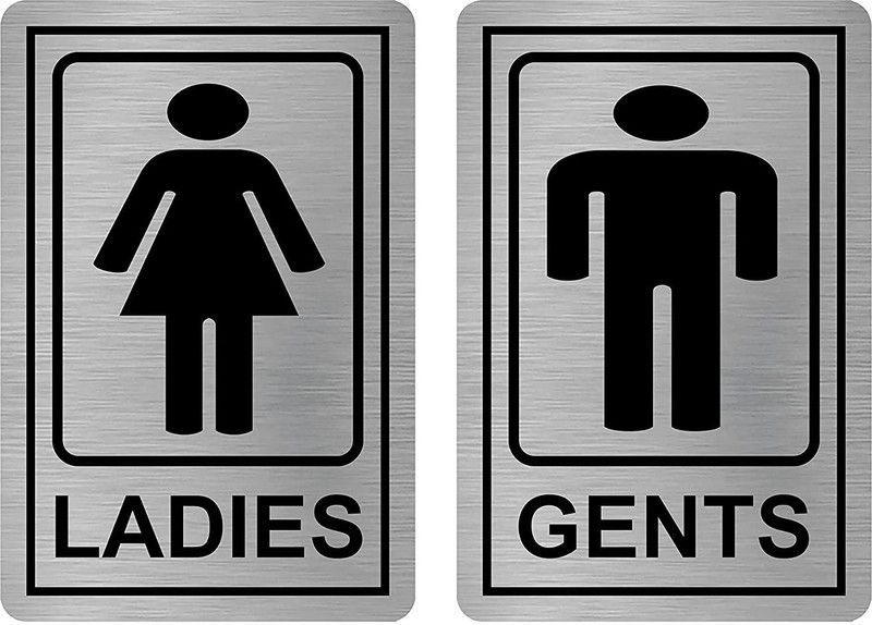 SEF Graphix Ladies Gents Emergency Sign