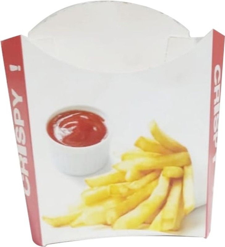 citc Food Storage Takeaway Box/ Meal Box Paper French Fries Paper Basket/Box Idea for Restaurants, Cafes, Theaters, Party 20pc Packaging Box  (Pack of 20 Multicolor)