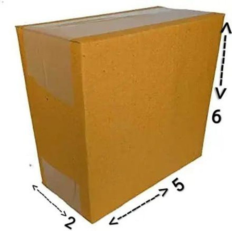 zo2ra Corrugated Paper 3Ply Corrugated Box/Shipping Boxes/Packaging Boxes6×5×2 Inch, Pack Of 50, Good For Online Packing Like Sup Handheld Games,Brick Games,Small Stationary Set Etc Packaging Box  (Pack of 50 Brown)