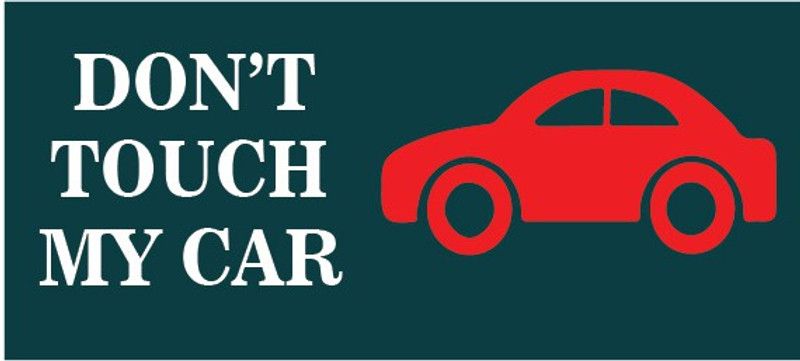 VVWV DO NOT TOUCH SIGN STICKER Emergency Sign