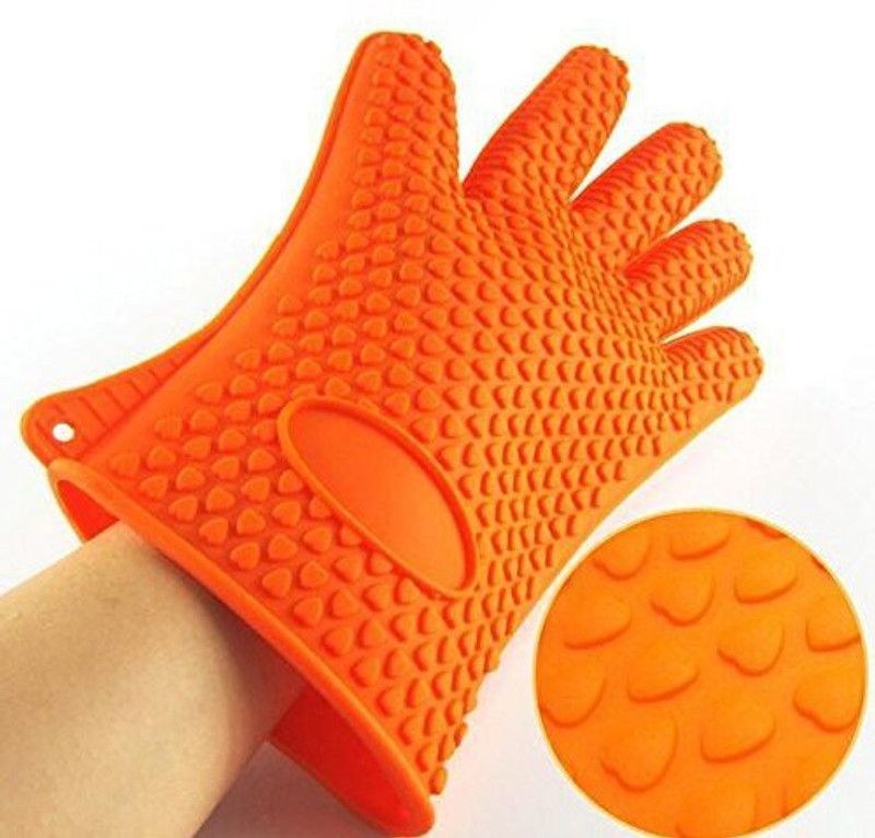 Faymon Cooking Baking Heat Proof Scald Safety Security Hand Gloves for Home Kitchen Nitrile Safety Gloves  (2)