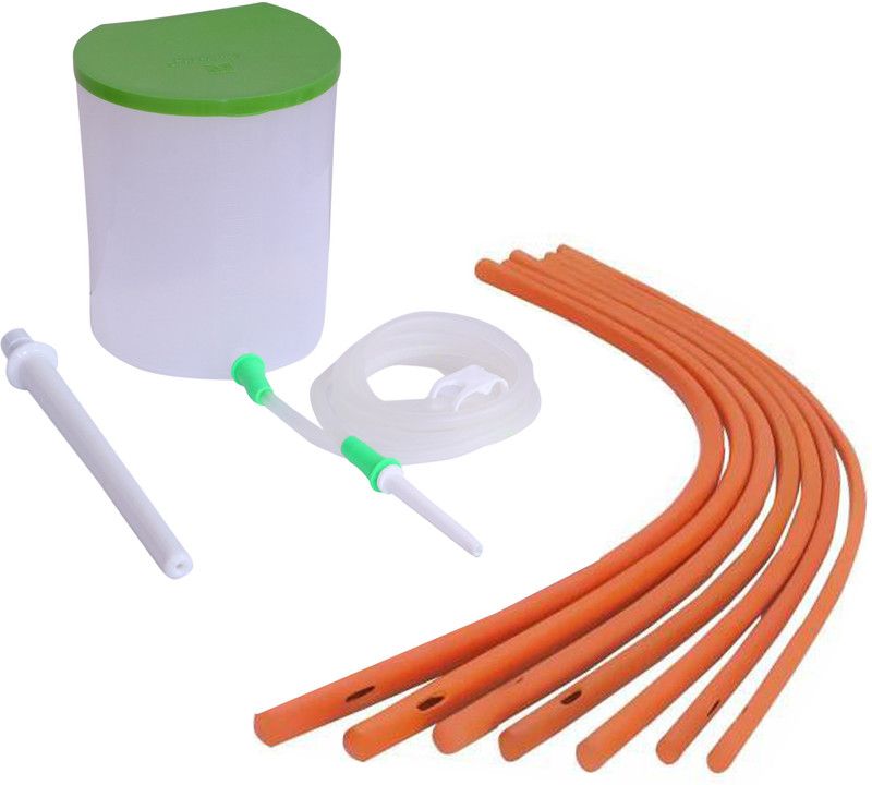 Fastro® Enema kit satvik 1500ml and 7 Enema tube number 12 catheter with user manual Medical Equipment Combo