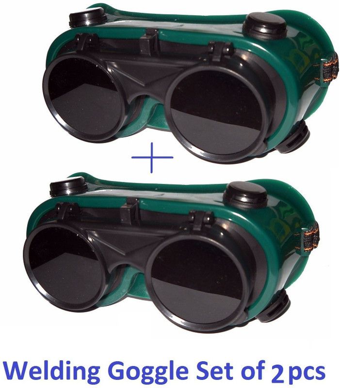 Qualigen Heavy duty Welding Safety Goggle Free Size Pack of 2pcs Welding Safety Goggle  (Free-size)