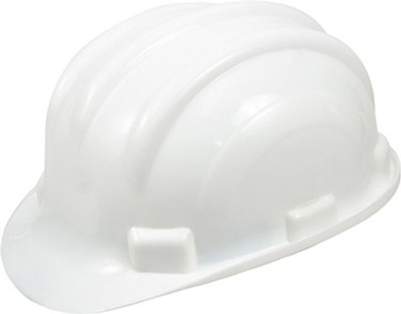 Spartan SafetyHR-Wht-1 ISI Marked Safety Helmet, White(With Ratchet) Construction Helmet  (Size - M)