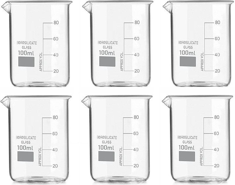 Comet 100 ml Low Form Beaker  (Pack of 6)
